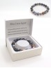 Blue Lace Agate Blessing Bead Bracelets with Gift Box. 